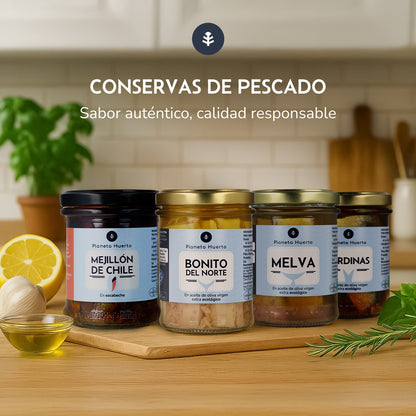 Pack 12x Melva en aceite de oliva virgen extra ECO Planeta Huerto 190 g