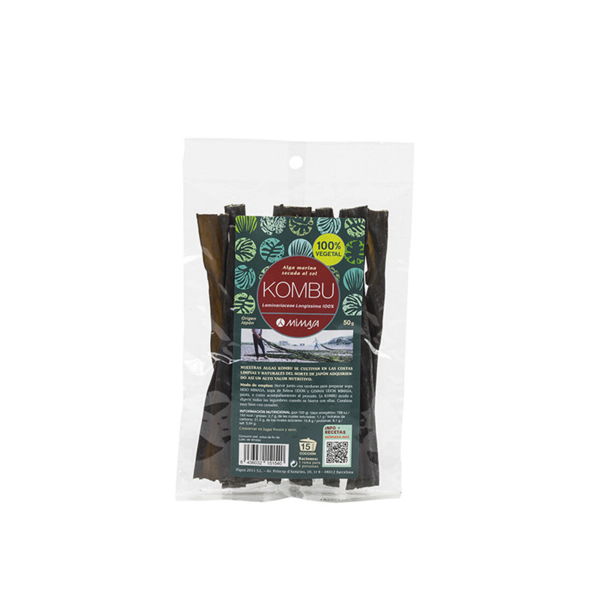 Kombu Origen Japón MIMASA 50 g