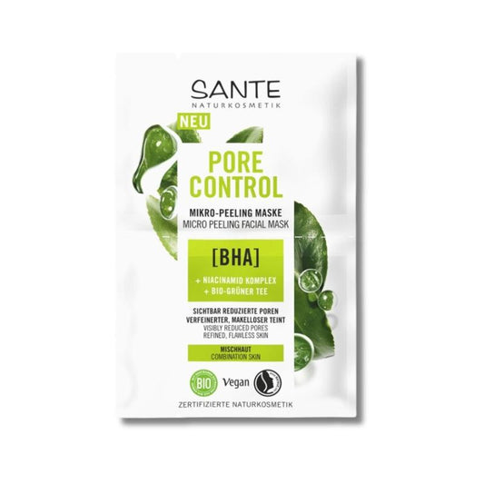 Mascarilla pore control micro peeling BHA & Niacinamida, Sante 8 ml