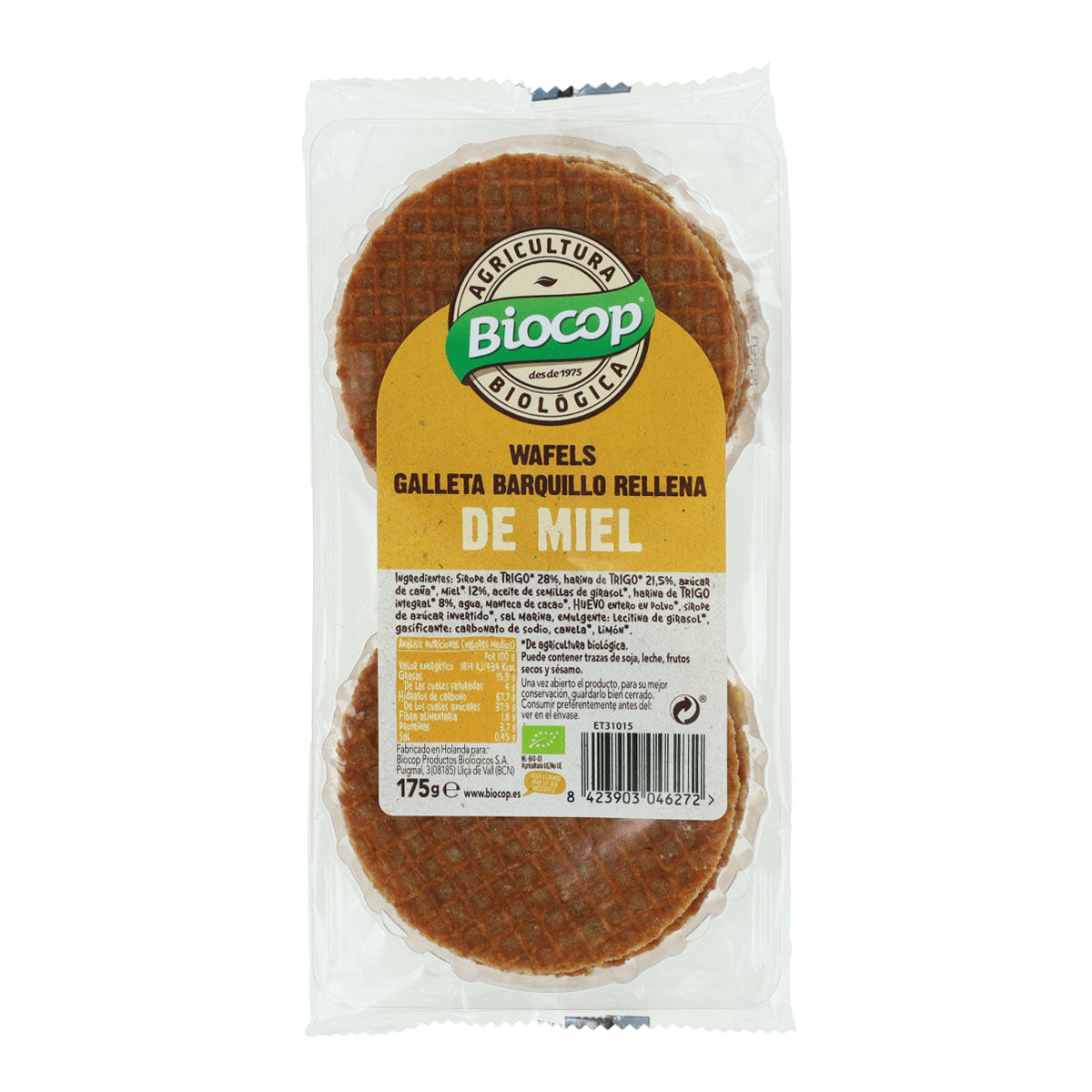 Biologische honingwafels Biocop 175 g