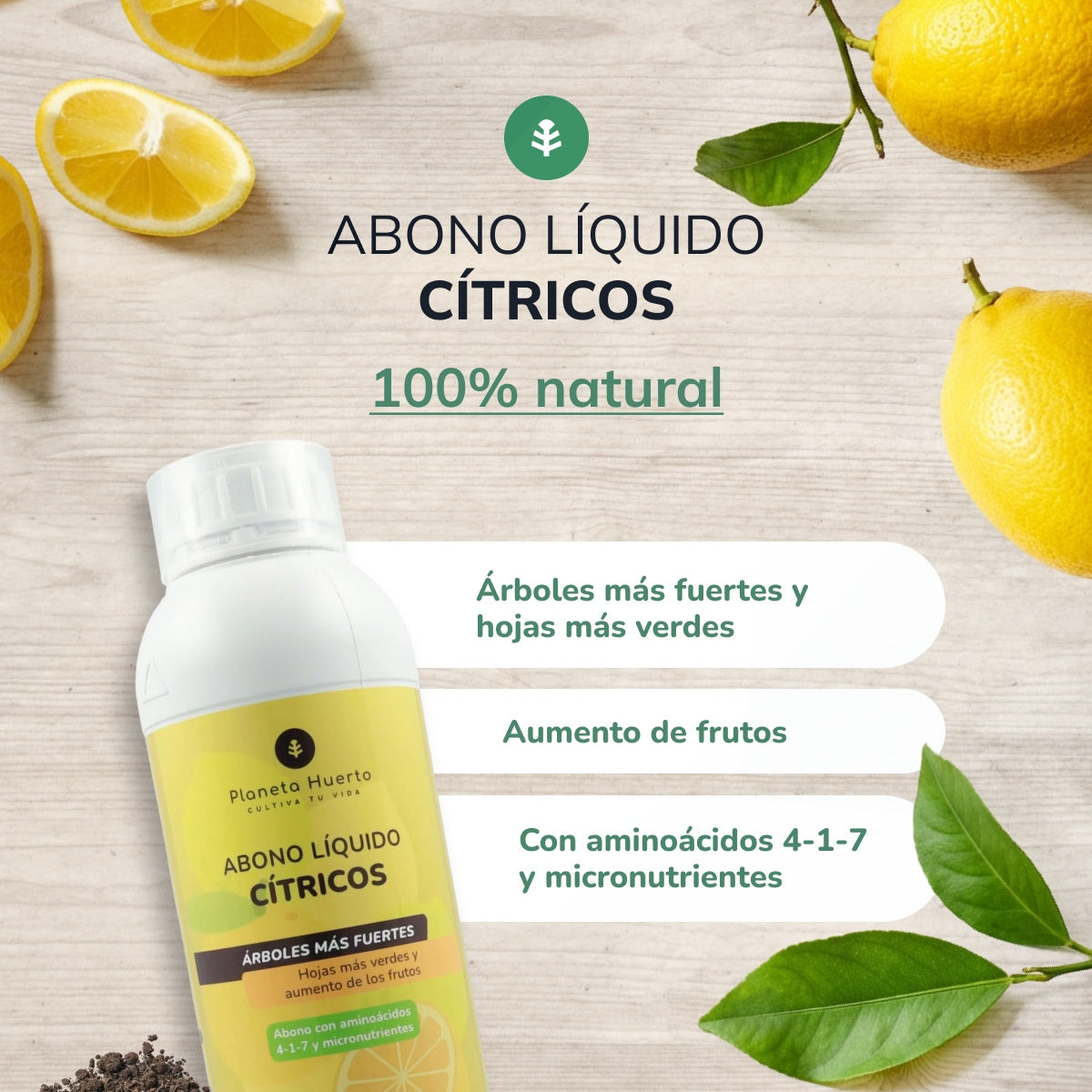 Vloeibare citrusmeststof Planeta Huerto 1 l