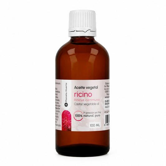 Koudgeperste biologische ricinusolie Planeta Huerto 100 ml