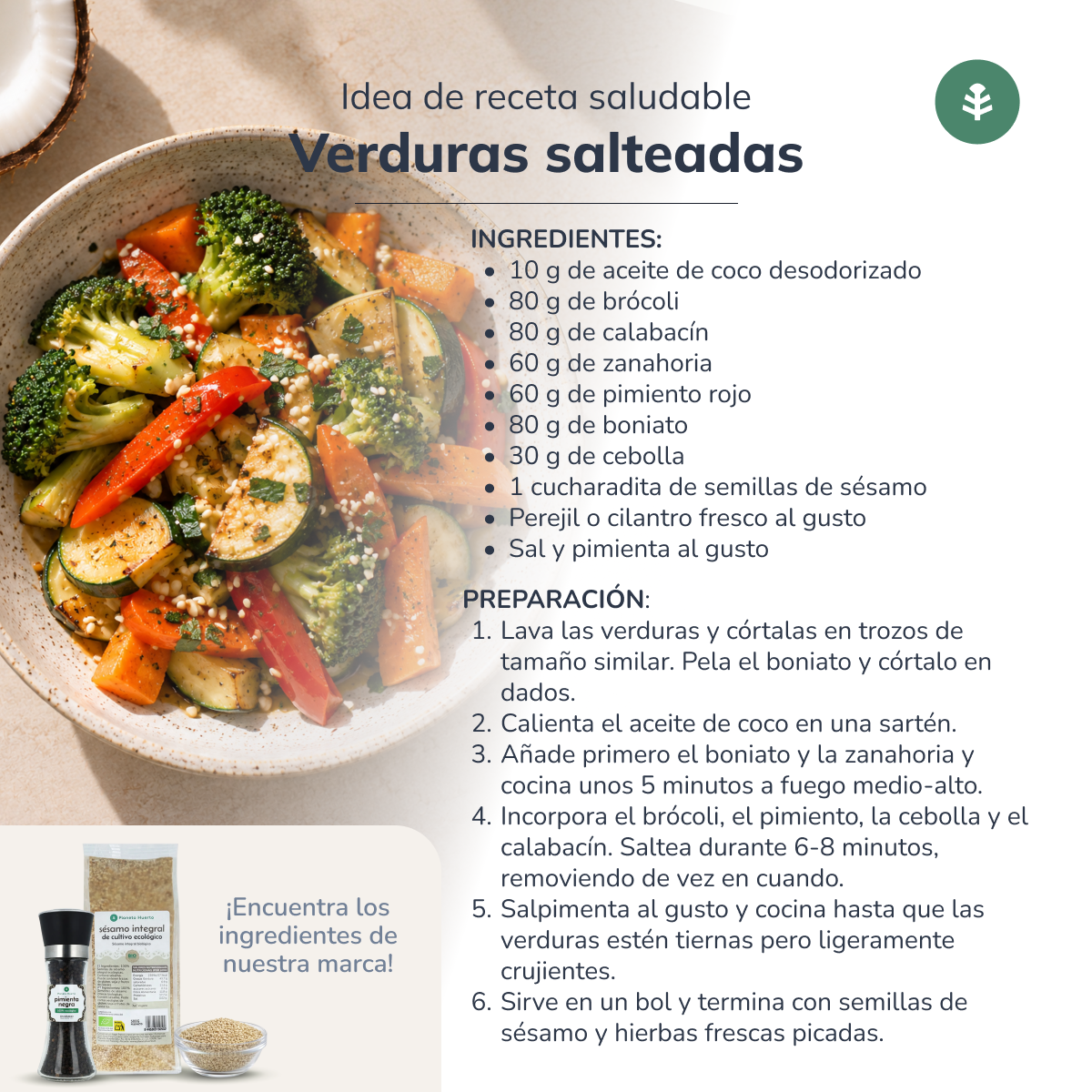 Pakket van 6x ECO Planeta Huerto ontgeurde kokosolie 500 ml
