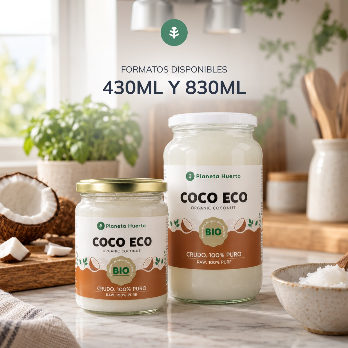 Virgin kokosolie ECO Planeta Huerto 1L