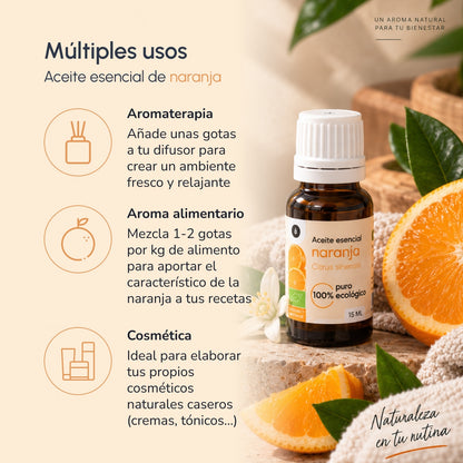 Zoete sinaasappel etherische olie Bio Planeta Huerto 15 ml