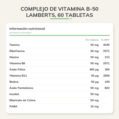 Información nutricional