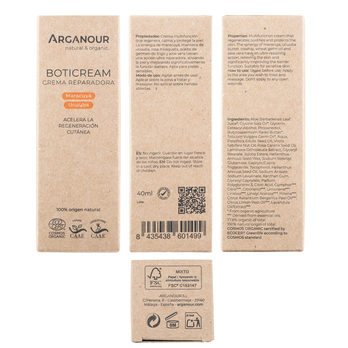 Boticream Herstellende crème Arganour 40 ml