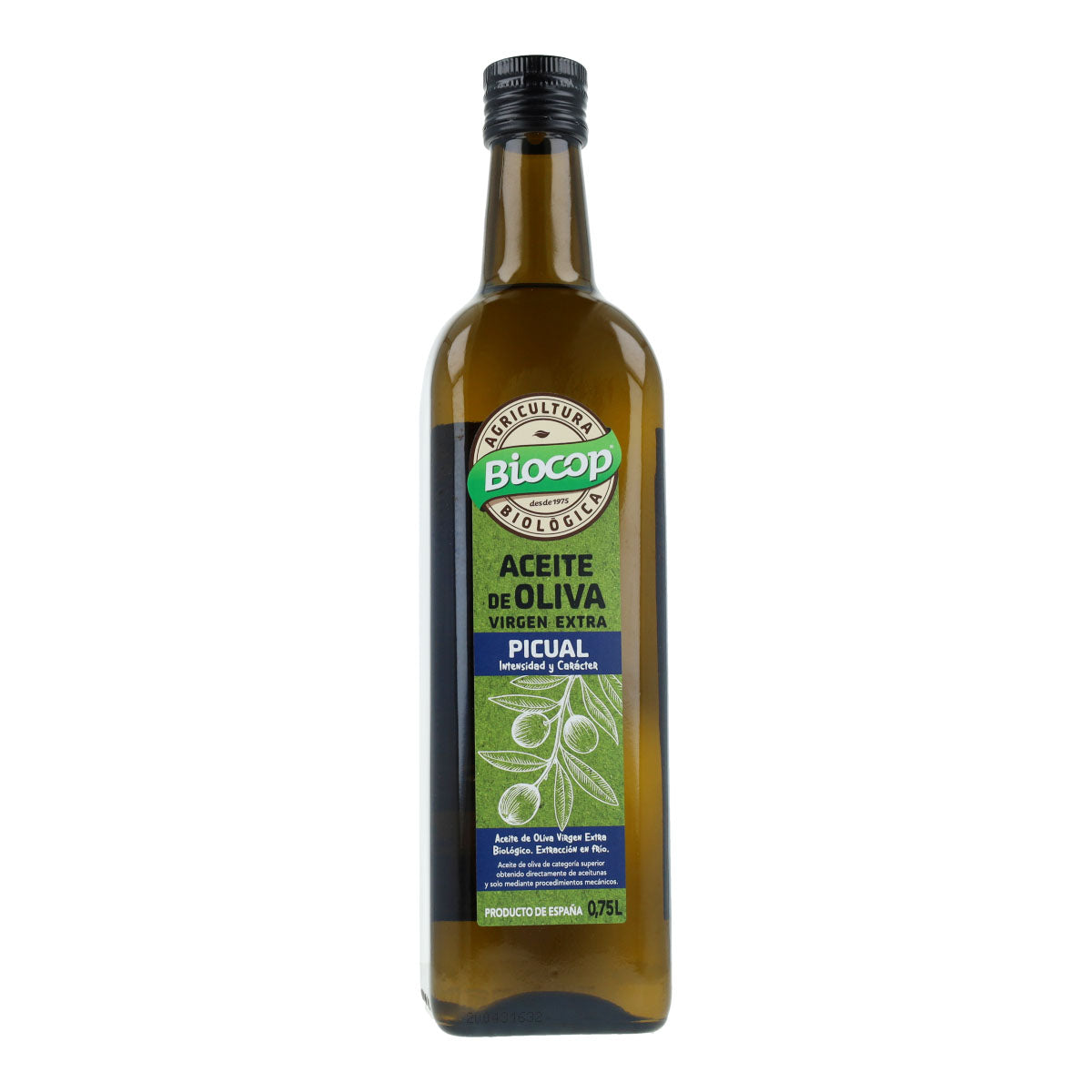 Extra vierge olijfolie Picual Bio Biocop 750 ml