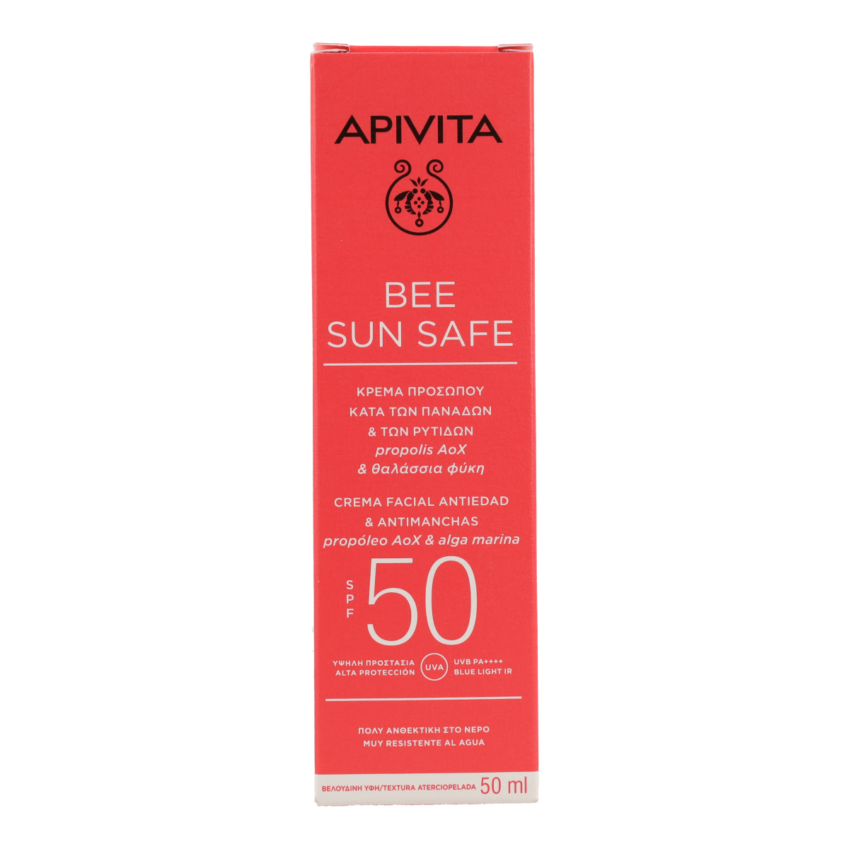 Zonnecrème tegen vlekken SPF50 Apivita 50 ml