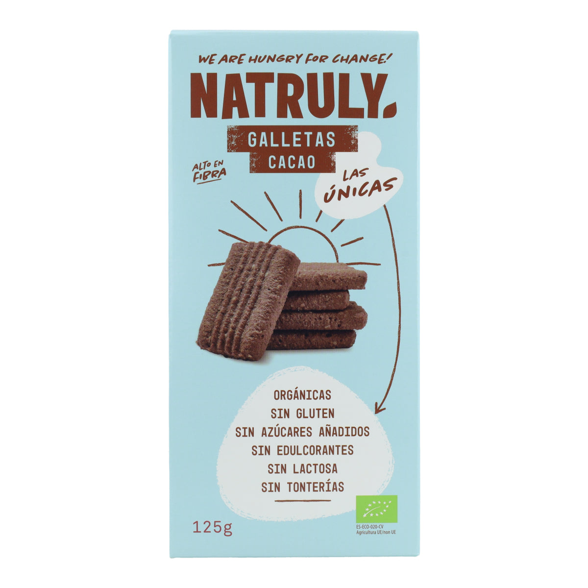 Biologische cacaokoekjes Natruly 125 g