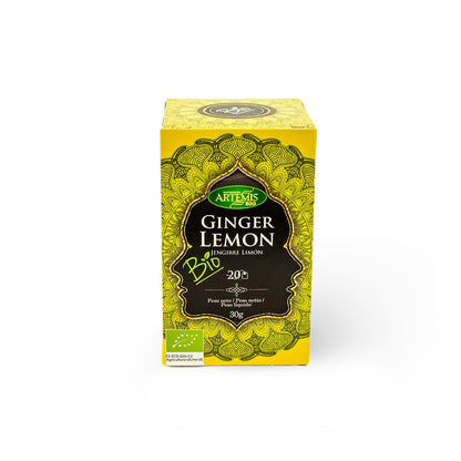 Infusión Jengibre y Limón Artemis Bio 20 bolsitas