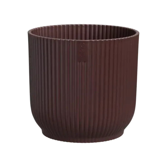 Macetero reciclado Winery rojo burdeos Elho 18 cm