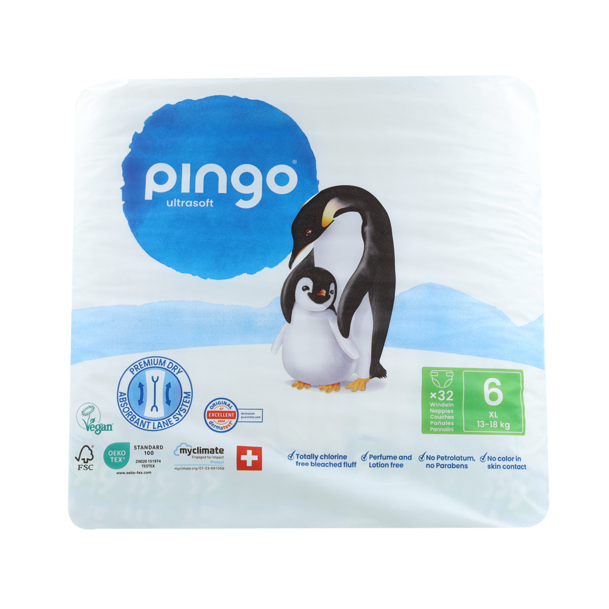 Luiers T6 XL (15-30 kg) Pingo 32 stuks