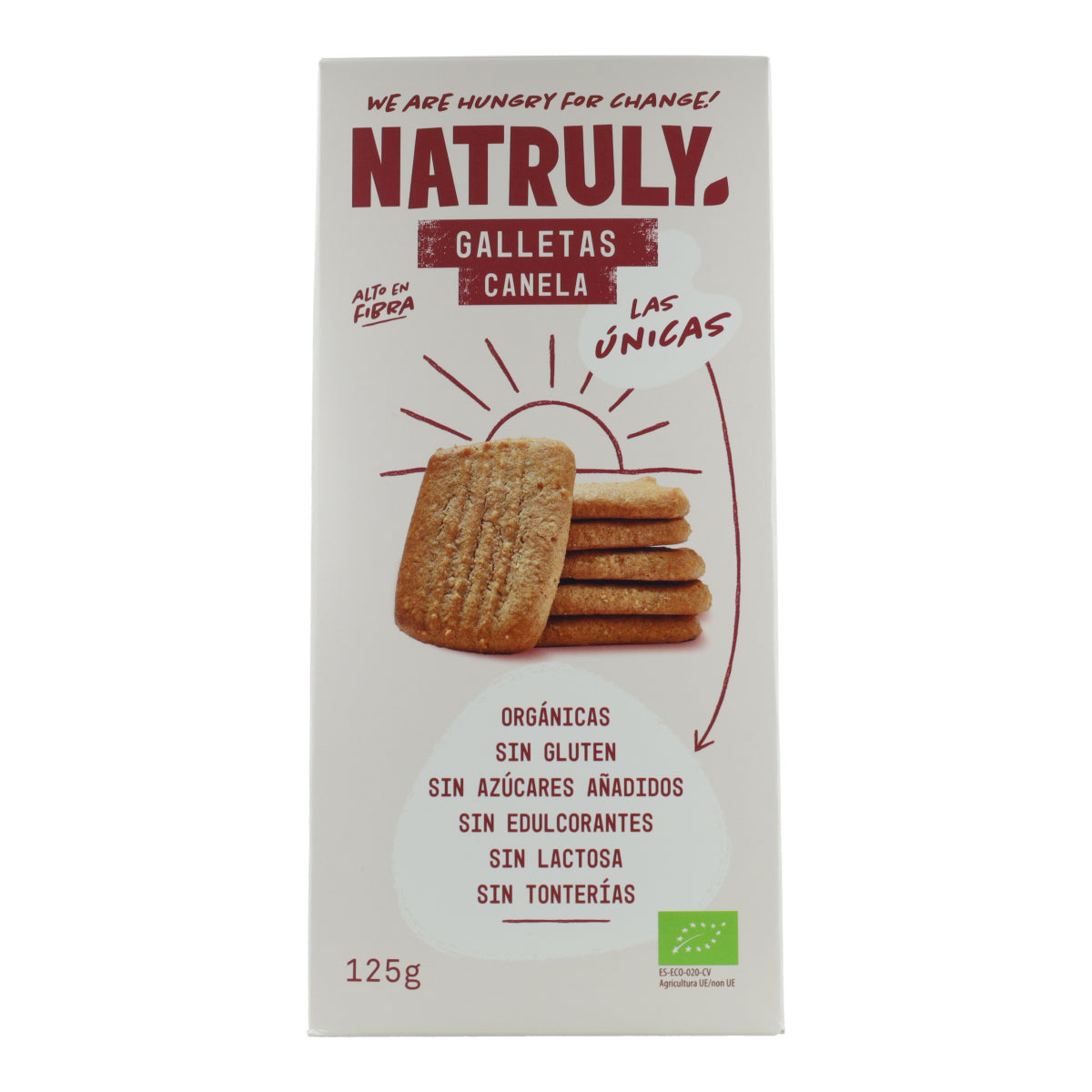 Biologische koekjes met kaneelsmaak Natruly 125 g