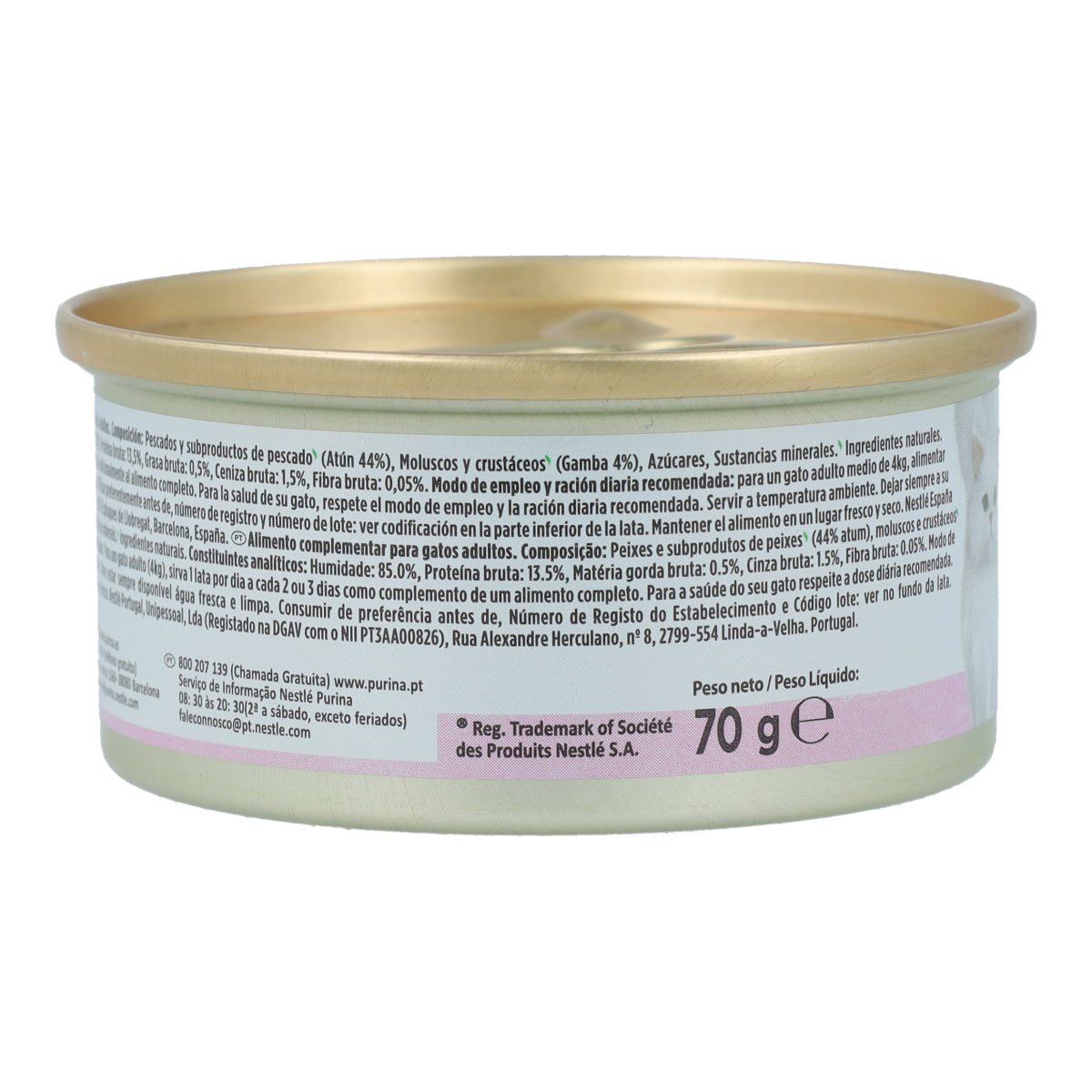 GOURMET Nature's Creations Rijk aan tonijnreepjes met garnalen in gelatine 70 g
