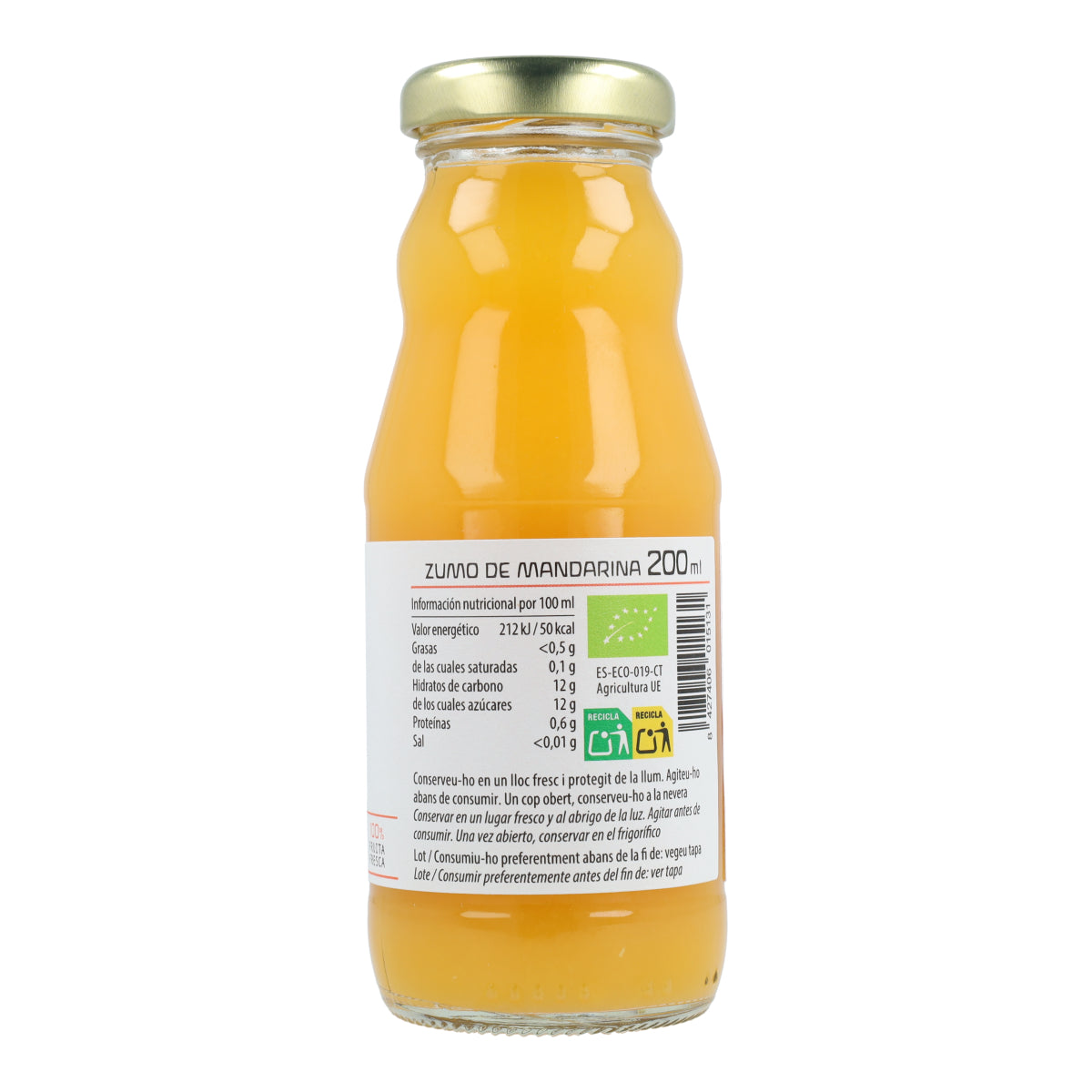 Mandarijnensap ECO Cal Valls 200 ml