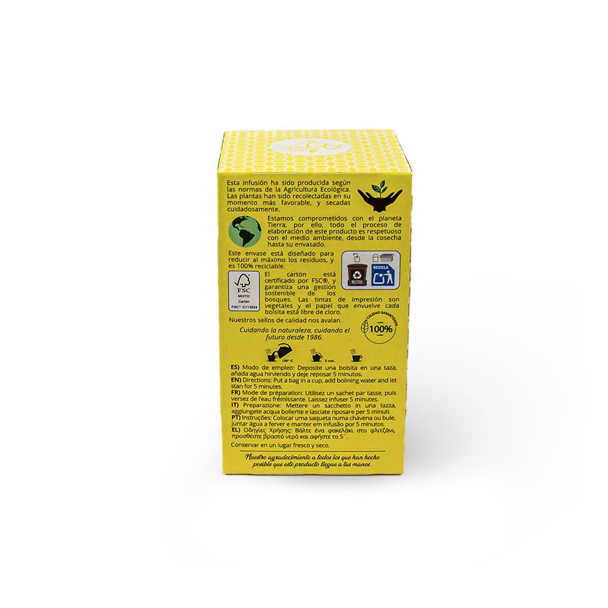 Manzanilla Artemis, 20 filtros.
