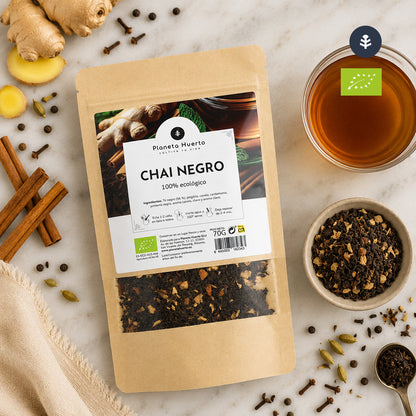Zwarte thee chai thee ECO Planeta Huerto 70g