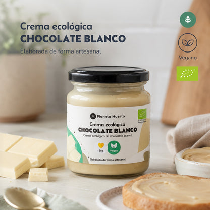 Veganistische witte chocoladecrème ECO Planeta Huerto 230 g