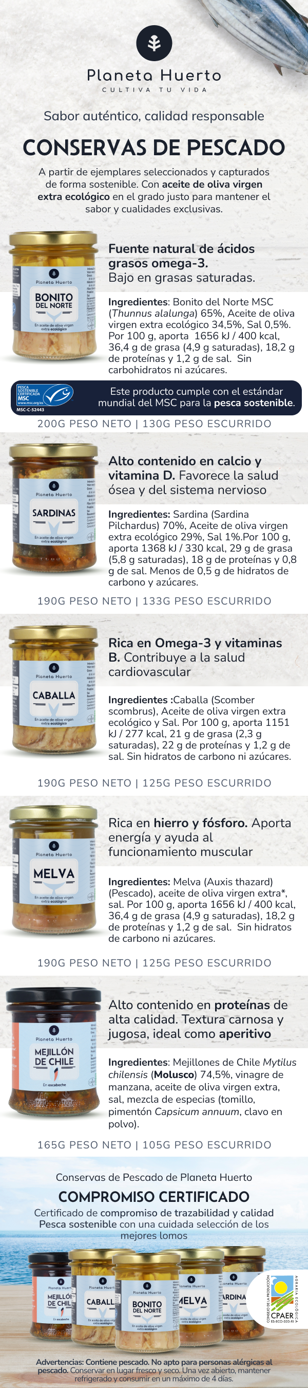 Sardientjes in olijfolie ECO Planeta Huerto 190 g