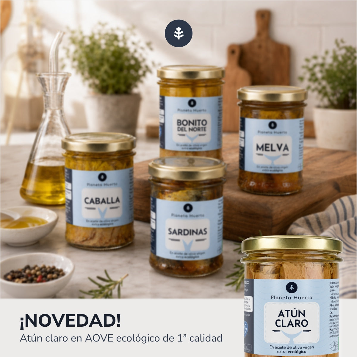 Sardientjes in olijfolie ECO Planeta Huerto 190 g