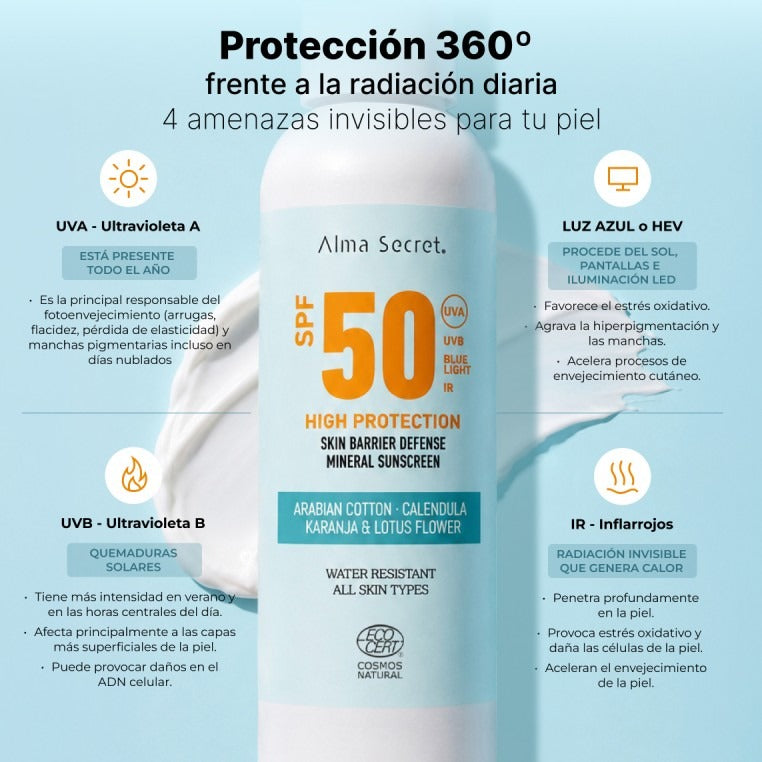 Zonnebrandcrème SPF 50 Alma Secret  200 ml