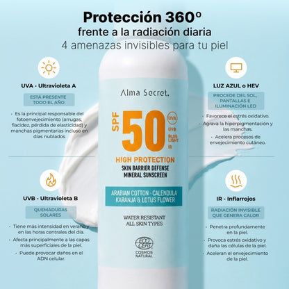 Zonnebrandcrème SPF 50 Alma Secret  200 ml