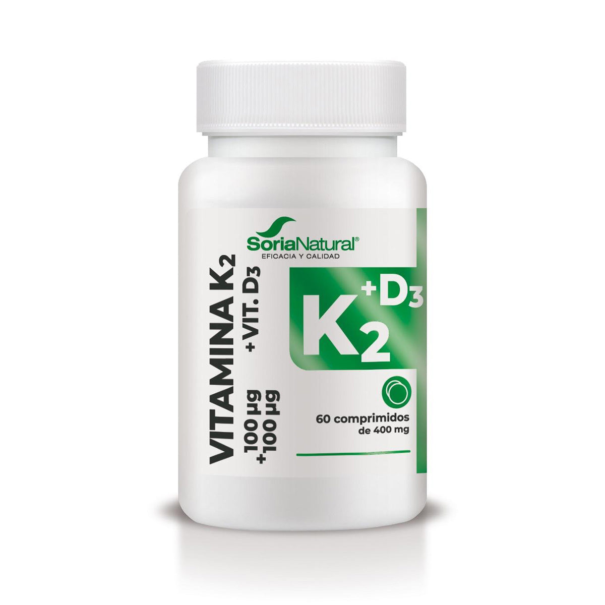 Vitamina D3+K2 Liberación sostenida, 60 comprimidos