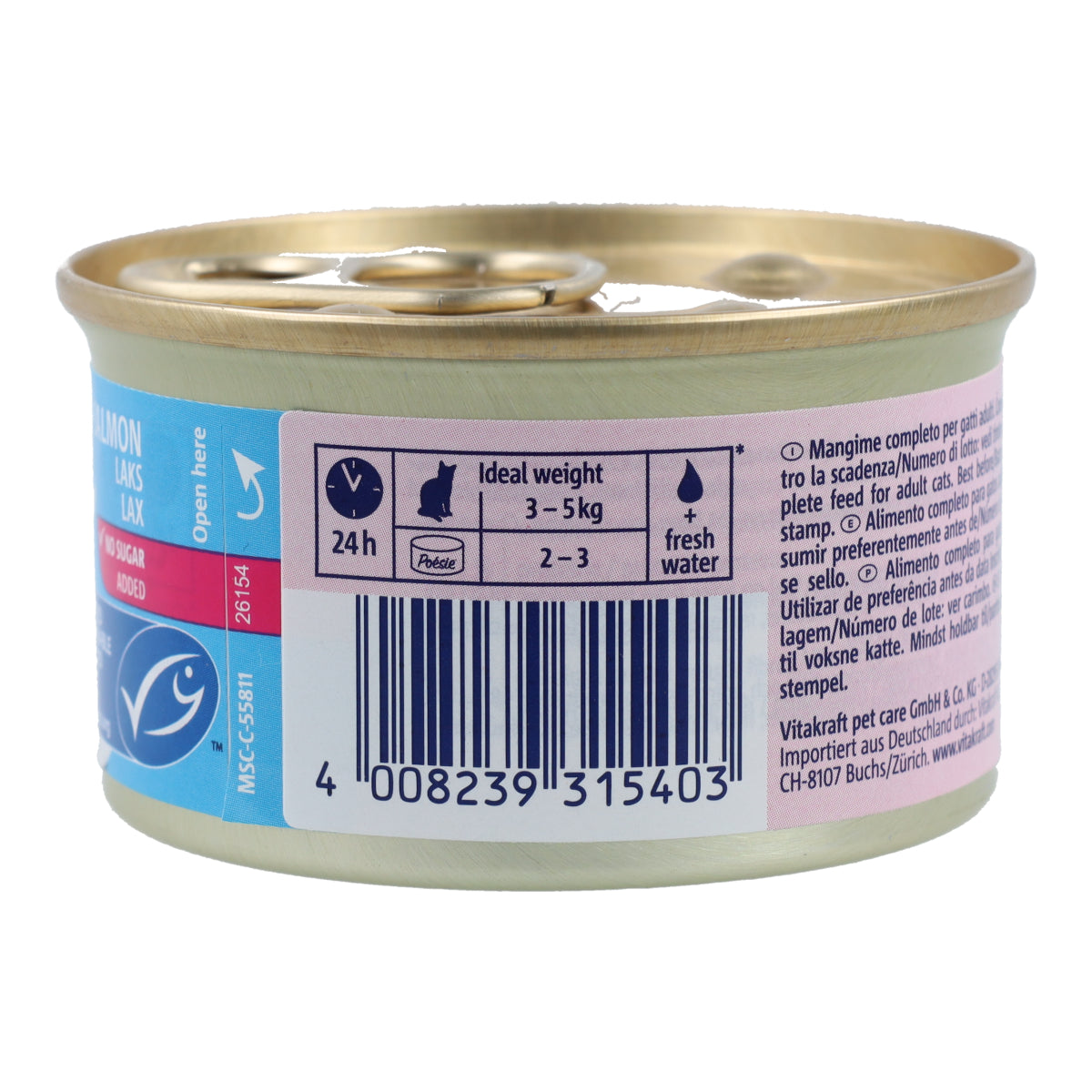 Vitakraft blikje Poésie zalmmoes 85 g natvoer voor katten