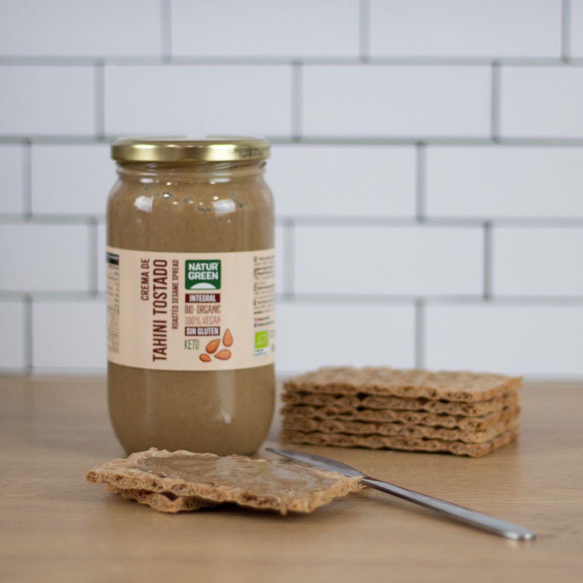 Pakket 2x geroosterde tahin Naturgreen van 800 g