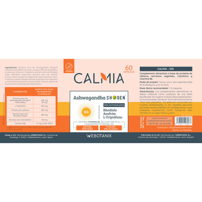 Ashwaganda Shoden Calmia Día 60 cápsulas WeBotanix