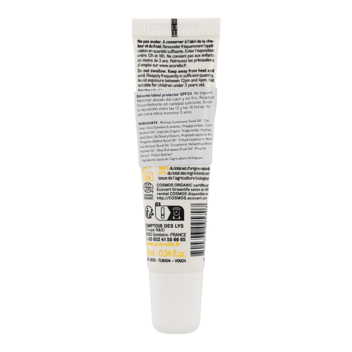 Zonnebrandlippenbalsem Spf20, Acorelle