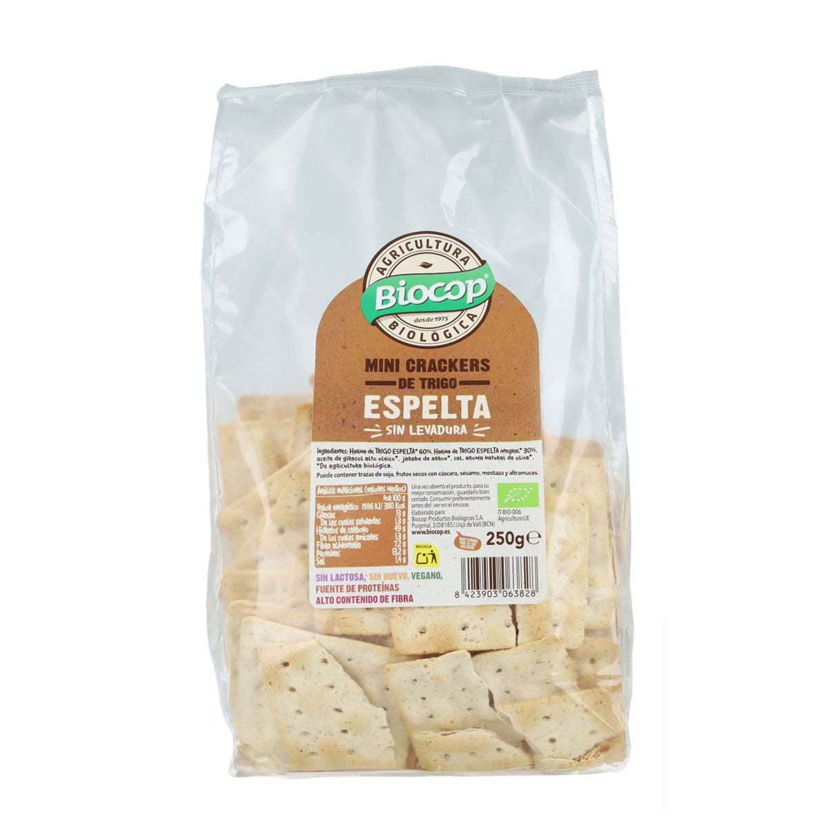 Mini-crackers van speltbiocop 250 g