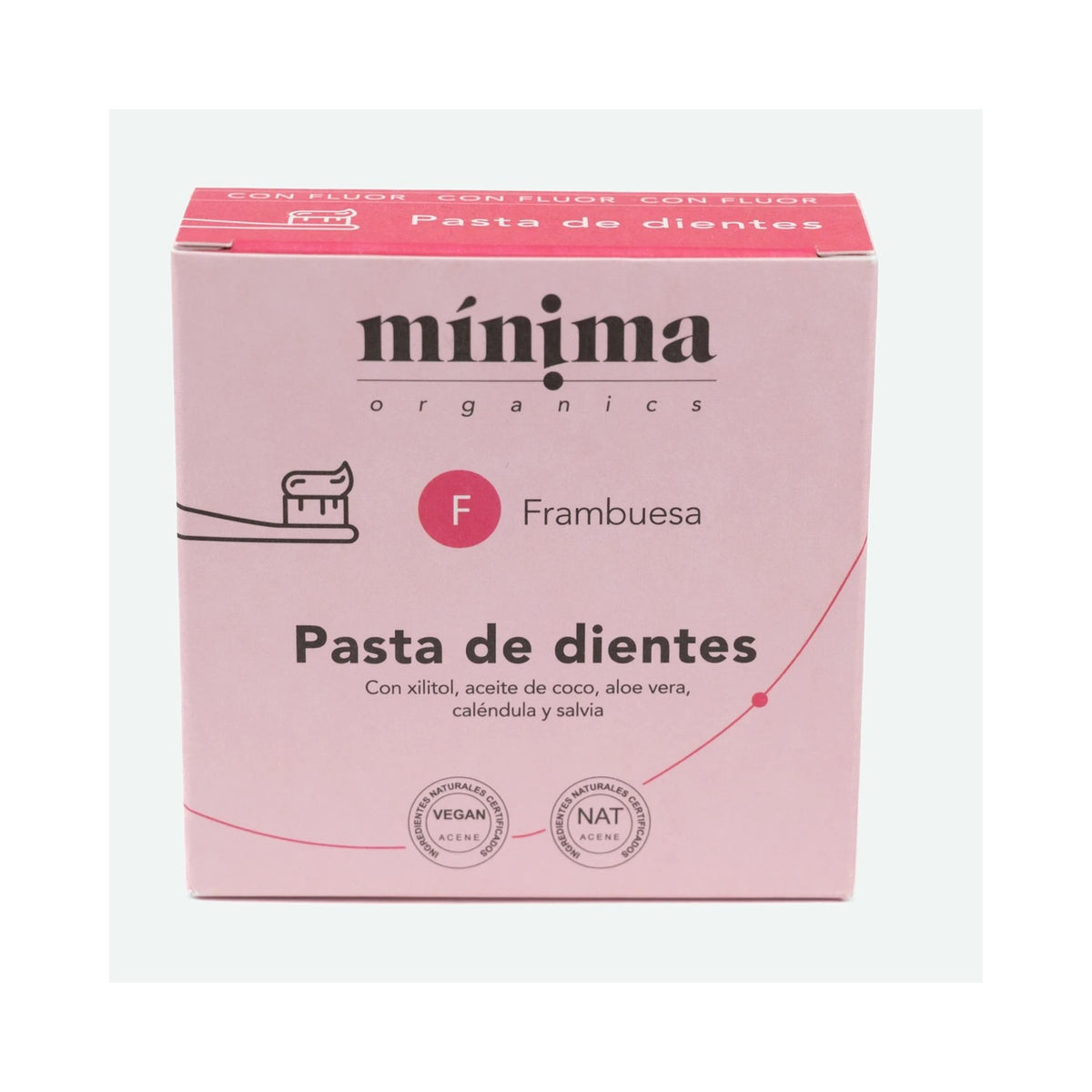 Kindertandpasta met framboos en fluoride 60 g