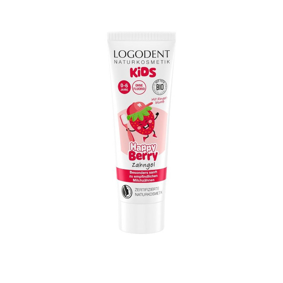 Logona tandpasta met aardbeiensmaak voor kinderen 50 ml