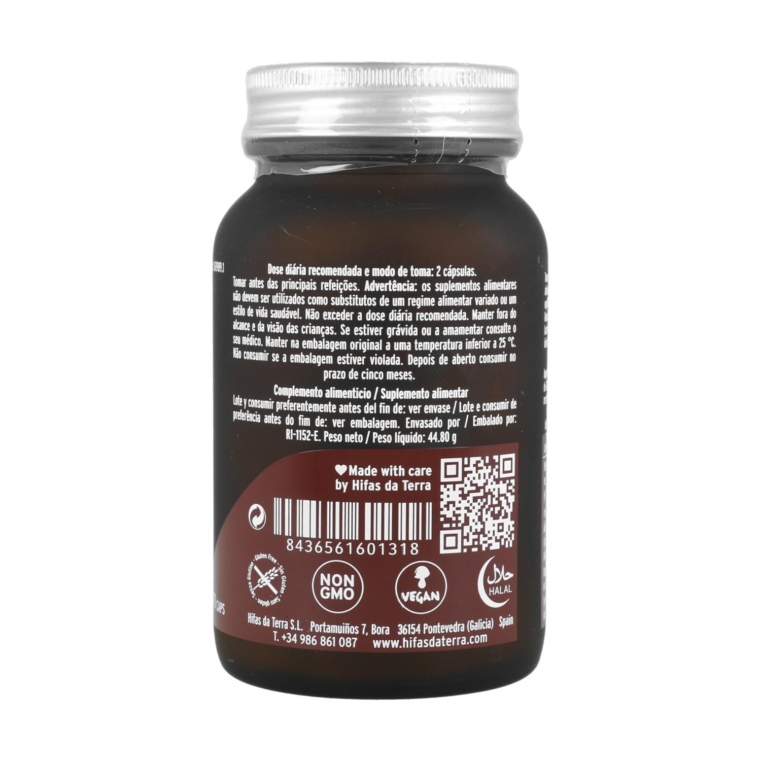 Mico Rei (Ganoderma lucidum) Hifas da Terra 70 cápsulas