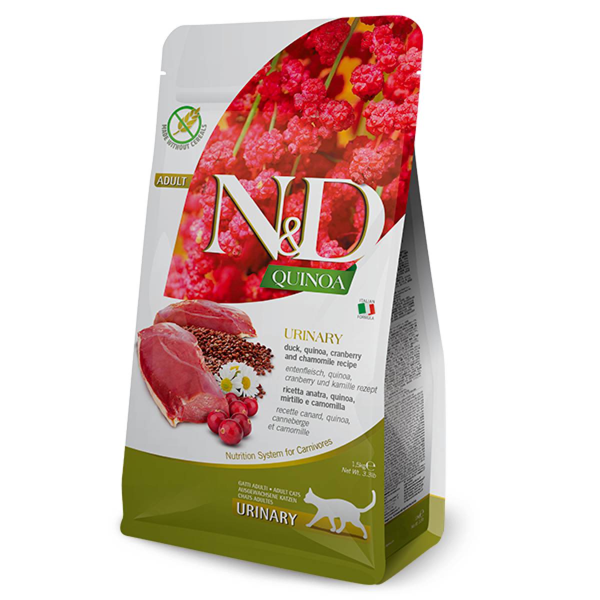 ND Quinoa Urinary pato Pienso para gatos Farmina 5 kg