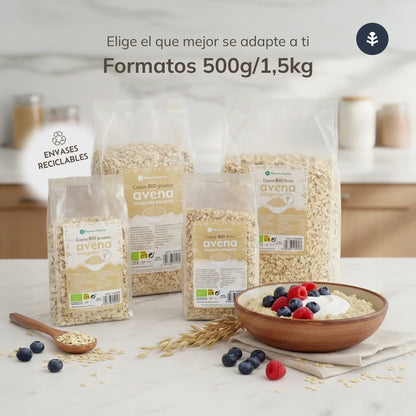 Copos de avena gruesos Sin Gluten ECO Planeta Huerto 500 g