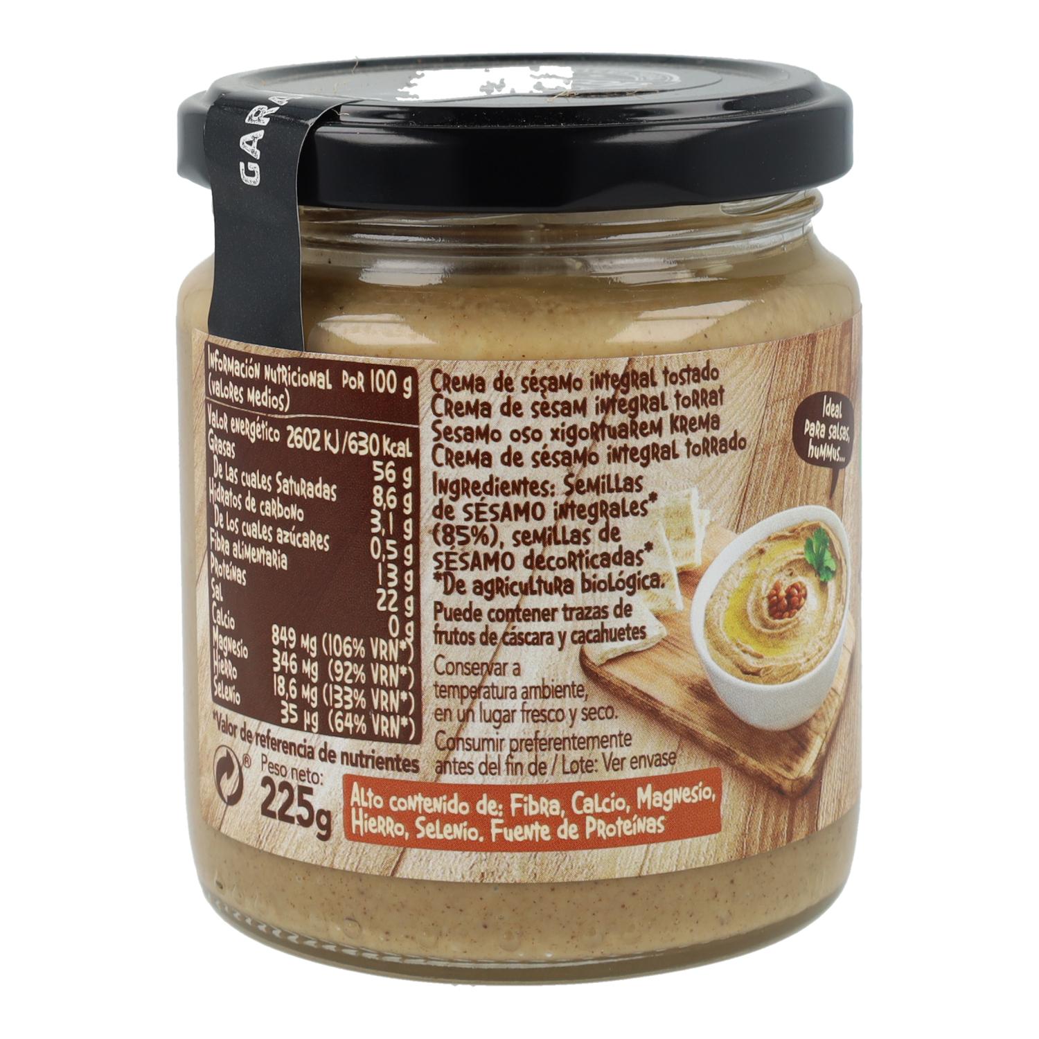 Tahin Integral Tostado sin sal Biocop 500 g