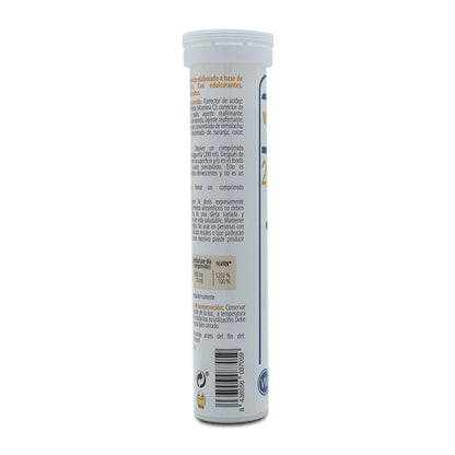 H4U Vitamina C + Zinc vitaminas y minerales 20 comprimidos efervescentes sabor naranja