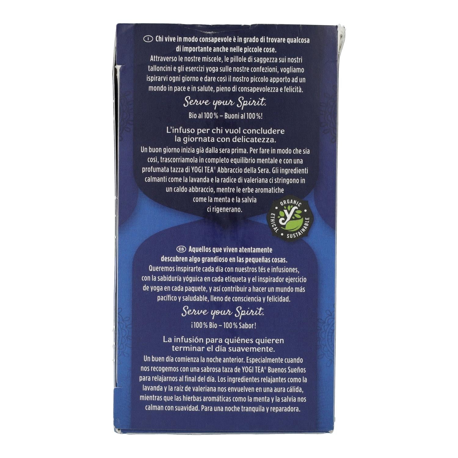 Tea BIO Buenos Sueños Yogi Tea 17 bolsitas