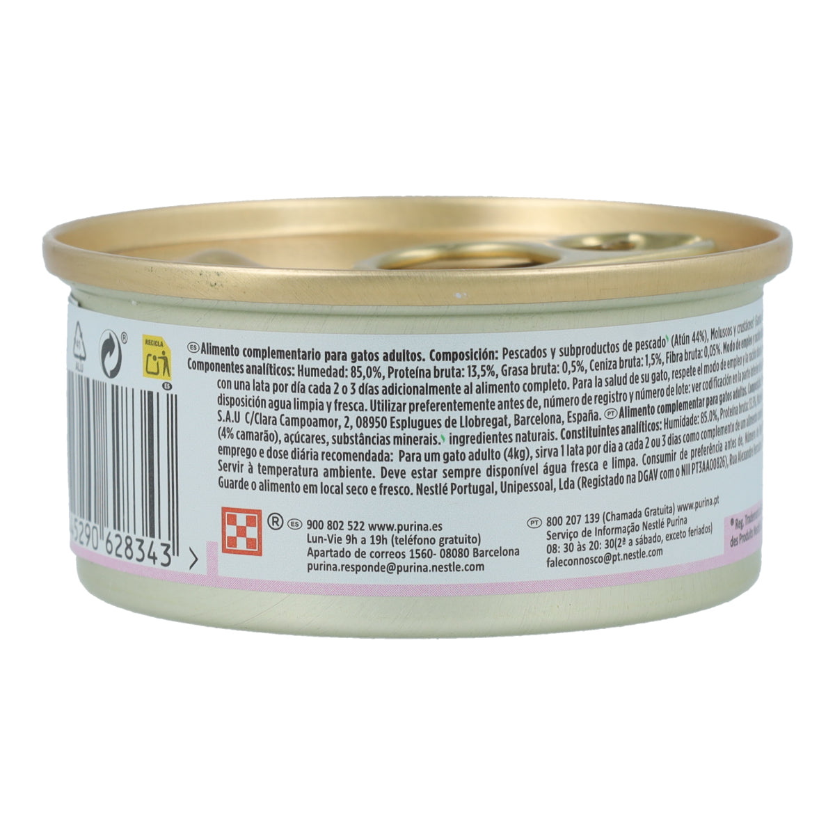GOURMET Nature's Creations Rijk aan tonijnreepjes met garnalen in gelatine 70 g