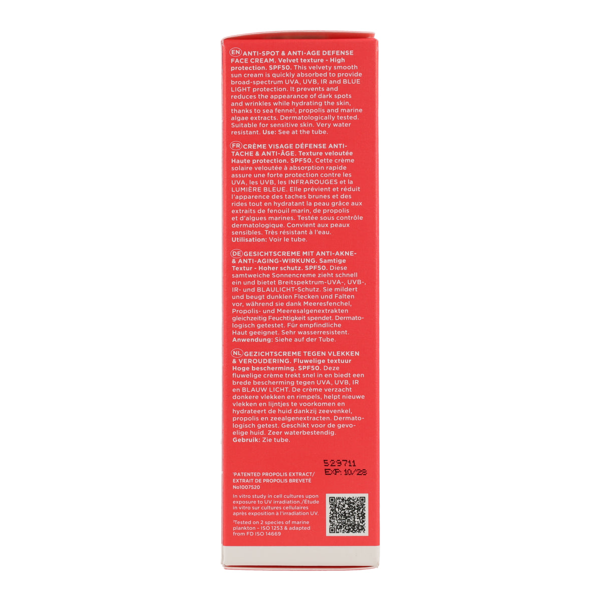 Zonnecrème tegen vlekken SPF50 Apivita 50 ml