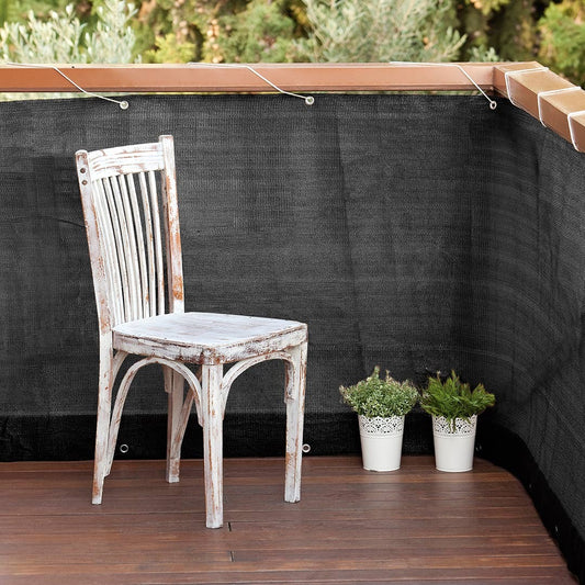 Malla balcón Easy antracita 0,9x5 m Nortene