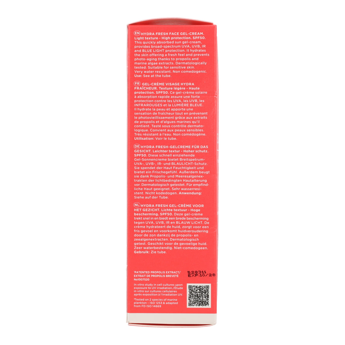Zonnecrème Hydra Fresh SPF50 Apivita 50 ml