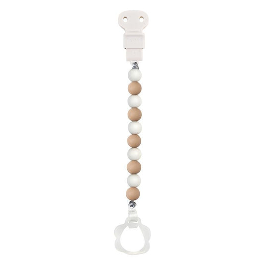 Pinza chupete  (con clip de chupete) Doukidou Azul-Blanco