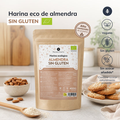 Glutenvrij Amandelmeel ECO Planeta Huerto 400gr