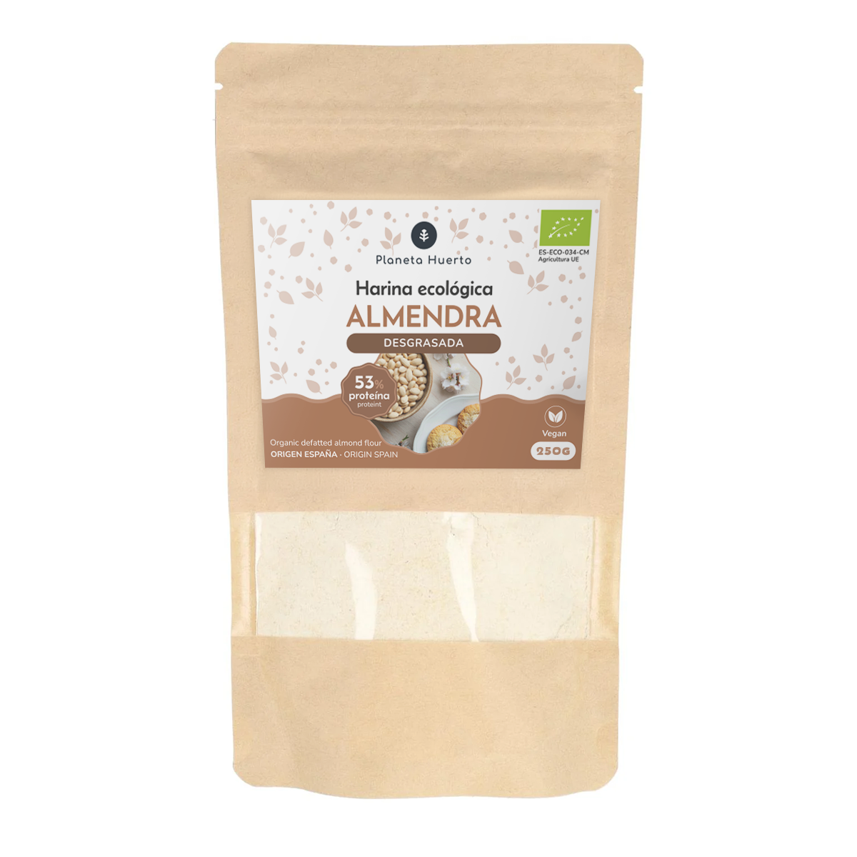 Ontvet amandelmeel (Amandel Proteïne) ECO Planeta Huerto 250 g
