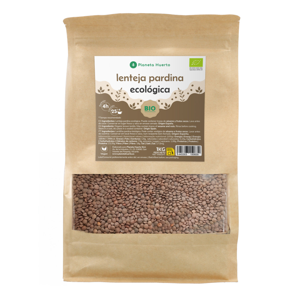 Pardina linzen ECO Planeta Huerto 1kg