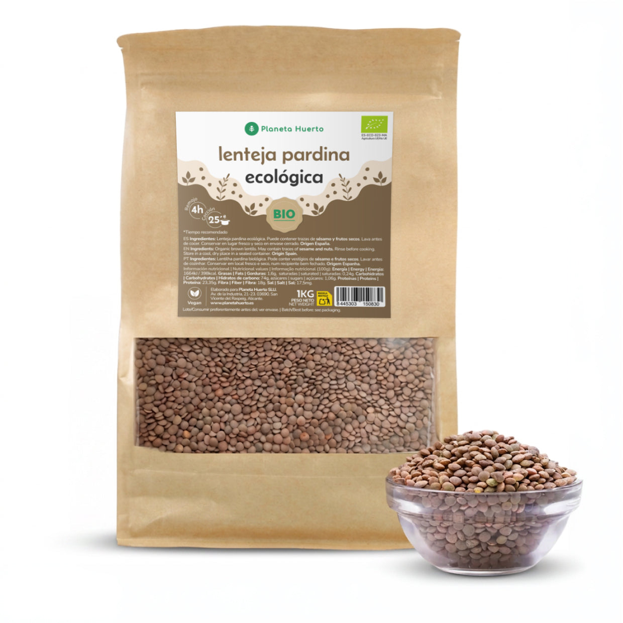 Pardina linzen ECO Planeta Huerto 1kg